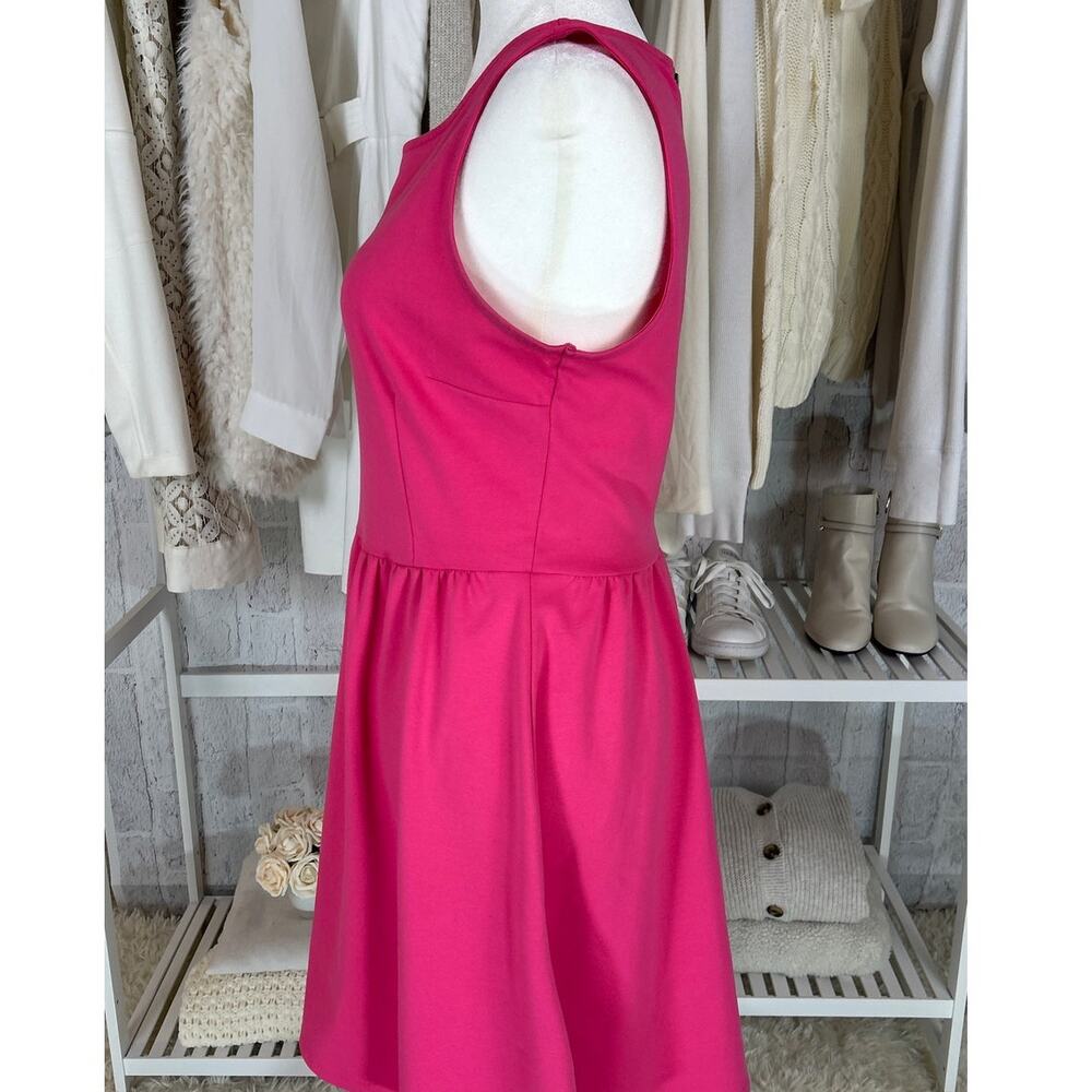 Old Navy Women's Size M Bright Pink Tank Skater Knee Length Dress #0274 - Picture 3 of 8